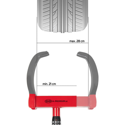 [HEYNER®] Tire Block PRO Premium ダイヤル式 タイヤロック